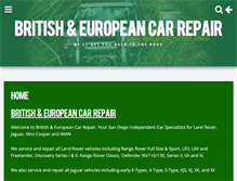 Tablet Screenshot of britishcarrepairsandiego.com